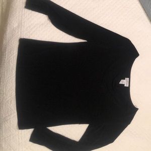 Chico’s travelers black cowl neck blouse